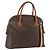 Céline Sac à main en toile Macadam CELINE en cuir PVC 2 en 1 marron or Auth ep13453 Doré