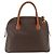 Céline Sac à main en toile Macadam CELINE en cuir PVC 2 en 1 marron or Auth ep13453 Doré - vue 13
