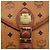 Borsa a Spalla MCM Vicetos Logogram in Pelle PVC Marrone Oro Auth 173556 - vista 12