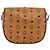 Borsa a Spalla MCM Vicetos Logogram in Pelle PVC Marrone Oro Auth 173556 - vista 2
