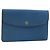 LOUIS VUITTON Clutch Montaigne 23 Epi Blu M52665 LV Auth am10715
