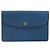 LOUIS VUITTON Clutch Montaigne 23 Epi Blu M52665 LV Auth am10715 - vista 13