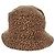 Cappello bucket in nylon marrone Auth 158572M di BOTTEGA VENETA - vista 2