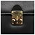 SAINT LAURENT Borsa a mano in pelle nera dorata Auth 166857 Nero D'oro - vista 10