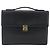 SAINT LAURENT Borsa a mano in pelle nera dorata Auth 166857 Nero D'oro - vista 13