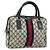 Borsa a mano Gucci GG Supreme Sherry Line PVC Navy Gold Auth ep13353 D'oro Blu navy