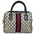 Borsa a mano Gucci GG Supreme Sherry Line PVC Navy Gold Auth ep13353 D'oro Blu navy - vista 13