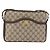 Borsa a Spalla Gucci GG Supreme Horsebit Web Sherry Line PVC Beige Oro Auth 169629 D'oro - vista 13