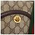 Borsa a Spalla Gucci GG Supreme Horsebit Web Sherry Line PVC Beige Oro Auth 169629 D'oro - vista 18