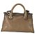 Chloé Chloe Edith Handtasche Leder 2-Wege Braun Silber Authentisch hk3383 - Ansicht 2