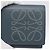 Portafoglio Anagram LOEWE Pelle Blu Argento Auth 166820 - vista 17
