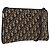 Mini borsa a rullo in tela obliqua Trotter Christian Dior blu Auth fm5122 D'oro Blu navy