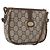 Borsa a Spalla GUCCI GG Plus Supreme PVC Beige Oro Auth bs33461 D'oro