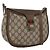 Bolsa Gucci GG Supreme Web Sherry Line em PVC bege e dourado 10 02 056 Auth BA10446
