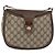 Bolsa Gucci GG Supreme Web Sherry Line em PVC bege e dourado 10 02 056 Auth BA10446 - vista 13