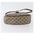 Bolsa Gucci GG Supreme Web Sherry Line em PVC bege e dourado 10 02 056 Auth BA10446 - vista 5
