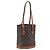 LOUIS VUITTON Borsa a Spalla Monogram Bucket PM M42238 LV Auth fm5105 Monogramma