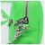 Borsa a spalla Takamini in pelle Chrome Hearts verde argento autentica 165377SM - vista 20