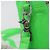 Borsa a spalla Takamini in pelle Chrome Hearts verde argento autentica 165377SM - vista 22