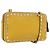 Borsa a Spalla Rock Studs in Pelle Giallo Oro Auth BA10807 di Gianni Versace D'oro