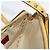 Borsa a Spalla Rock Studs in Pelle Giallo Oro Auth BA10807 di Gianni Versace D'oro - vista 19
