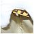 Borsa a Spalla Rock Studs in Pelle Giallo Oro Auth BA10807 di Gianni Versace D'oro - vista 20