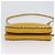 Borsa a Spalla Rock Studs in Pelle Giallo Oro Auth BA10807 di Gianni Versace D'oro - vista 5