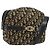 Borsa a Spalla in Tela Trotter Christian Dior Blu Navy Oro Auth 173214 D'oro