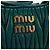 Borsa a Spalla Miu Miu Matelassé Micro Hobo in Pelle Verde Oro Auth 168972SM D'oro - vista 19