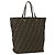 FENDI Zucca Canvas Tote Bag Braun Schwarz Auth 173613