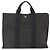 Hermès HERMES Handtasche Her Line Tote MM aus Canvas Grau Silber Authentisch 172598 Braun - Ansicht 2