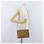 Céline Borsa a Spalla in Tela Macadam CELINE in Pelle PVC Beige Oro Auth 173484 D'oro - vista 23
