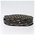 Borsa a Spalla in Tela Trotter Christian Dior Blu Navy Oro Auth ep13512 D'oro - vista 6