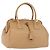 PRADA Borsa a mano in pelle beige dorato Auth 172291 D'oro