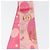 Sciarpa in seta rosa Cartier Auth am10833V - vista 6