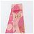 Sciarpa in seta rosa Cartier Auth am10833V - vista 7