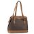 Céline Borsa a mano in tela Macadam CELINE in pelle PVC marrone e oro Auth 172241 D'oro