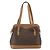 Céline Borsa a mano in tela Macadam CELINE in pelle PVC marrone e oro Auth 172241 D'oro - vista 13