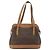 Céline Borsa a mano in tela Macadam CELINE in pelle PVC marrone e oro Auth 172241 D'oro - vista 2