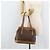 Céline Borsa a mano in tela Macadam CELINE in pelle PVC marrone e oro Auth 172241 D'oro - vista 24