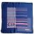 Foulard Christian Dior in seta onda blu 55x55