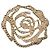 Bellissima spilla Blugirl di BLUMARINE a forma di rosa con cristalli Bianco D'oro