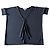 Top nero Dagmar kimono scollo a V - maniche corte T. XS