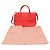 Borsa in pelle Matelassé Miu Miu in rosa salmone - vista 2