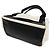 Borsa Balenciaga Cabas S blu navy Nero Bianco sporco - vista 2