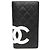 Chanel Cambon A26717 Lammleder Bi-Fold Langbörse Schwarz Pink Weiß