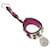 Ring Llavero Collier De Chien de Hermès en cuero púrpura  - vista 1