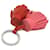 Ring Hermès Carmen Uno Dos Schlüsselanhänger Braun Pink  - Ansicht 3
