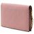 Portafoglio Gucci Pink Guccissima con catena Interlocking G Rosa - vista 2