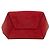 Céline Borsa a secchiello media in suede rosso Celine con tracolla - vista 3